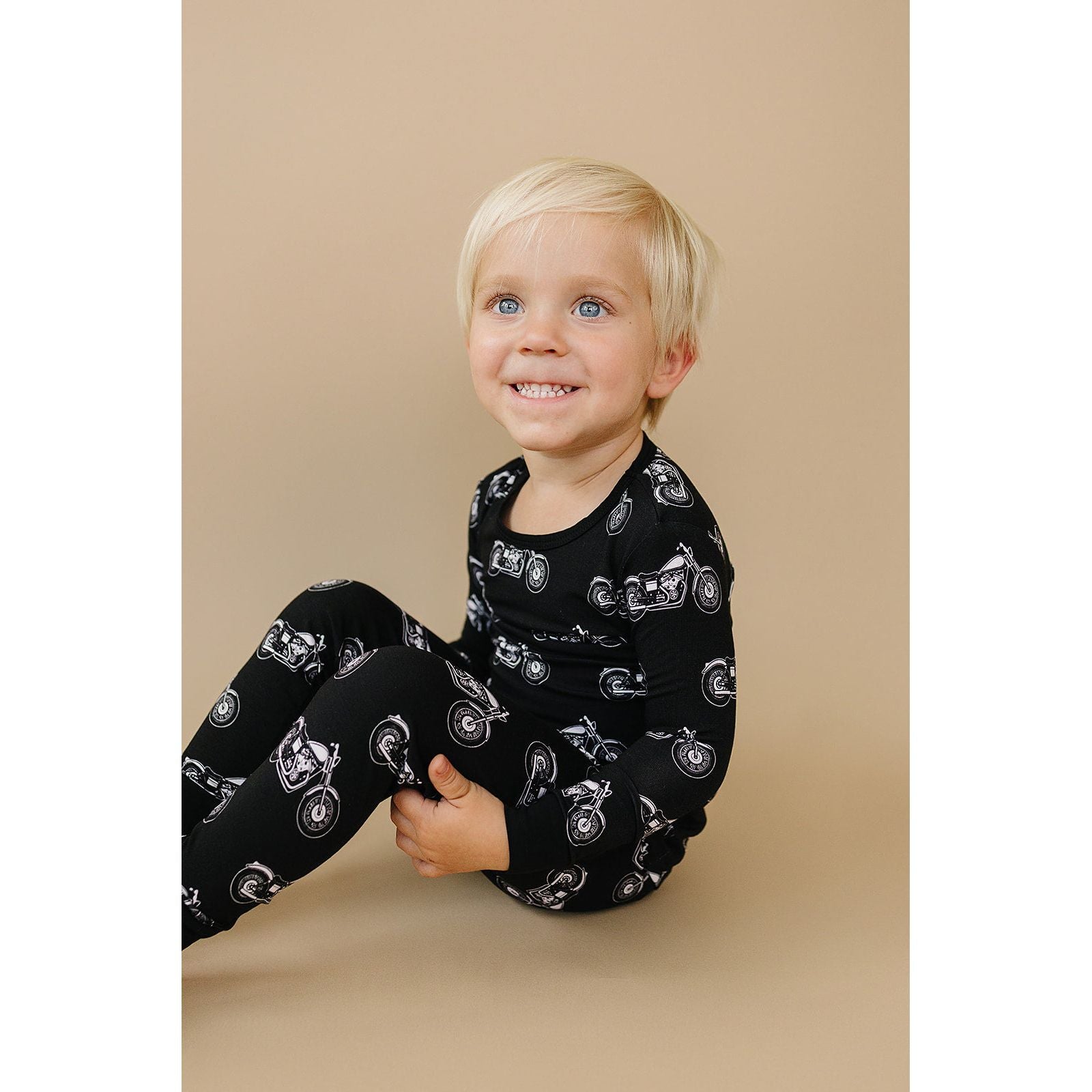 Bamboo Two Piece Set | Born to Ride Black