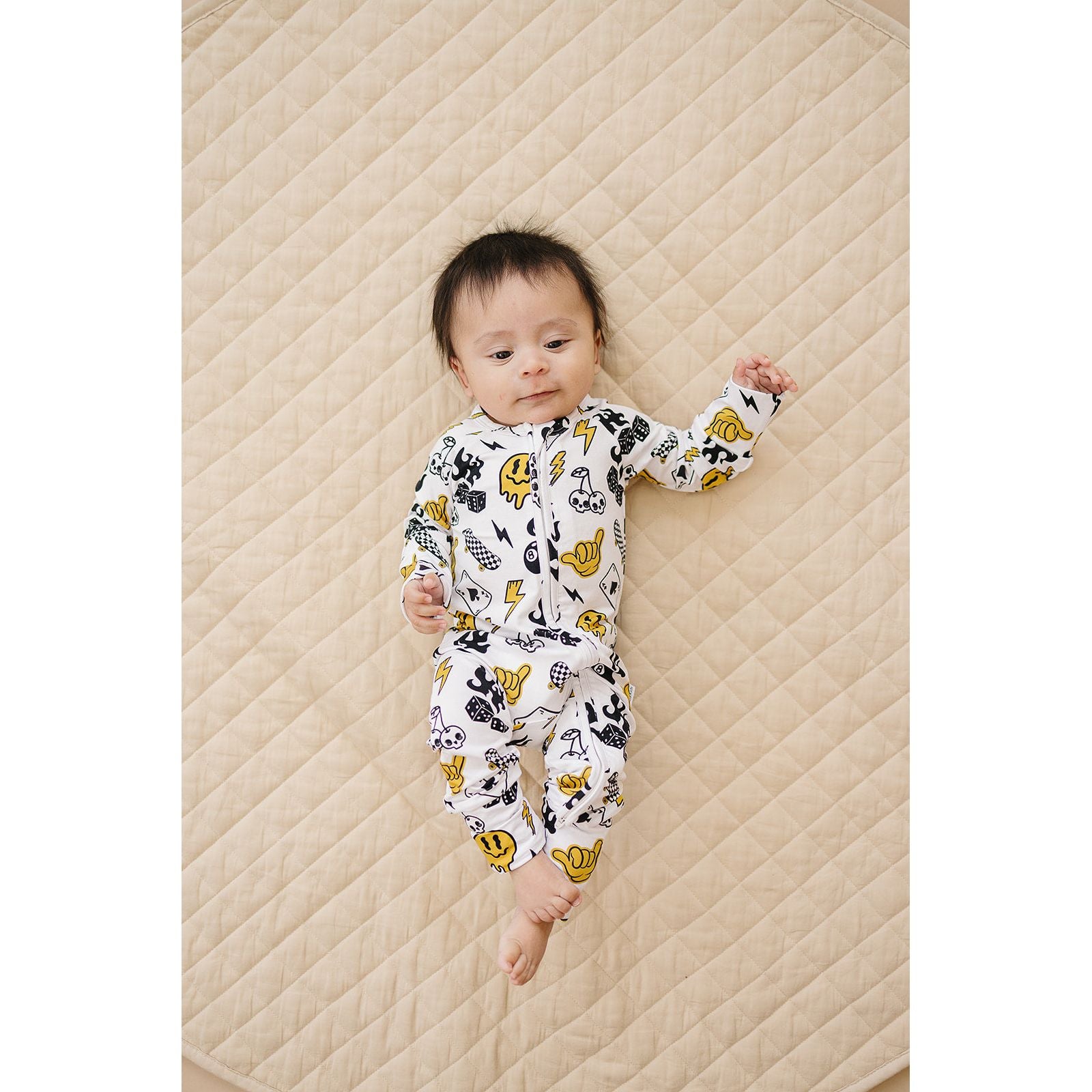 Bamboo Zip Romper | Lucky Vibes