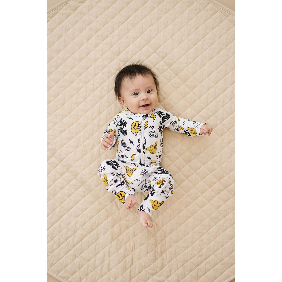 Bamboo Zip Romper | Lucky Vibes