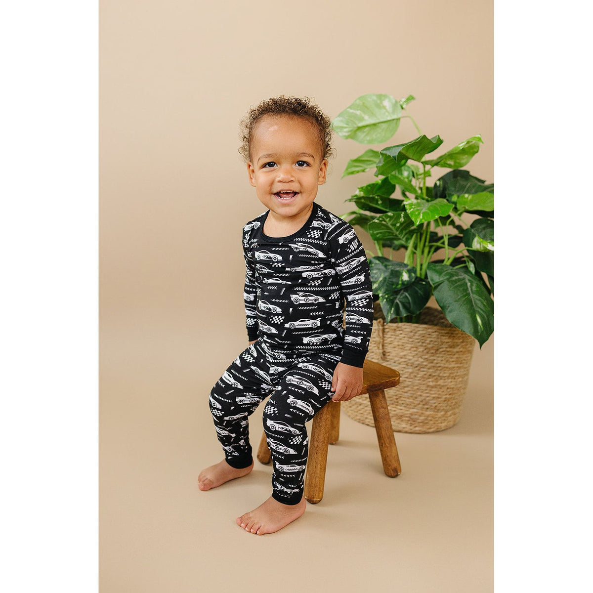 Bamboo Two Piece Set | Race Cars