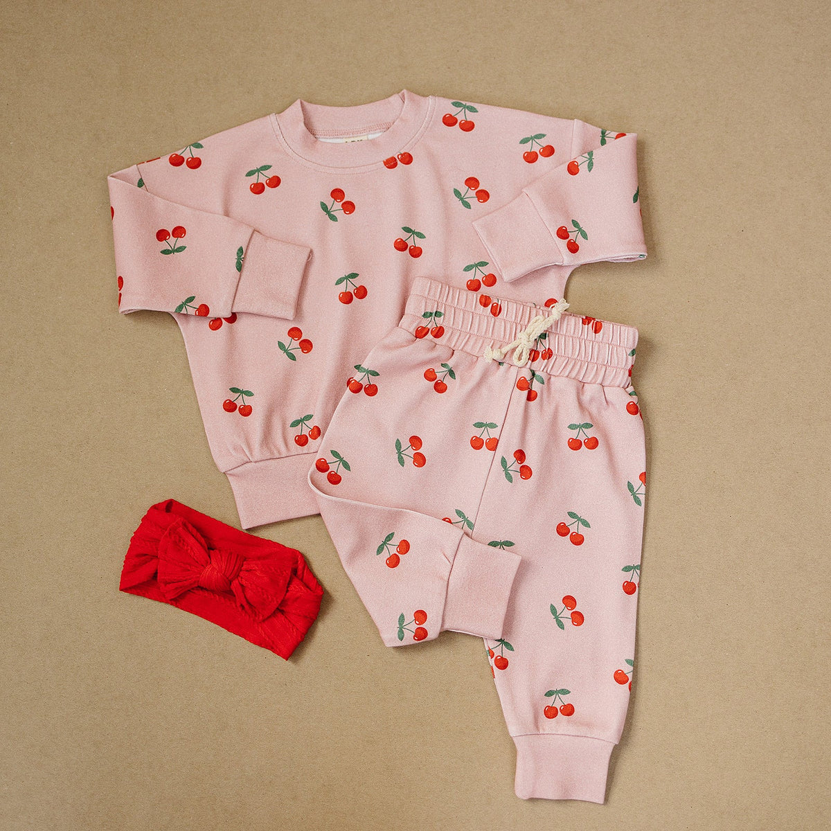 Jogger Set | Blush &amp; Cherry