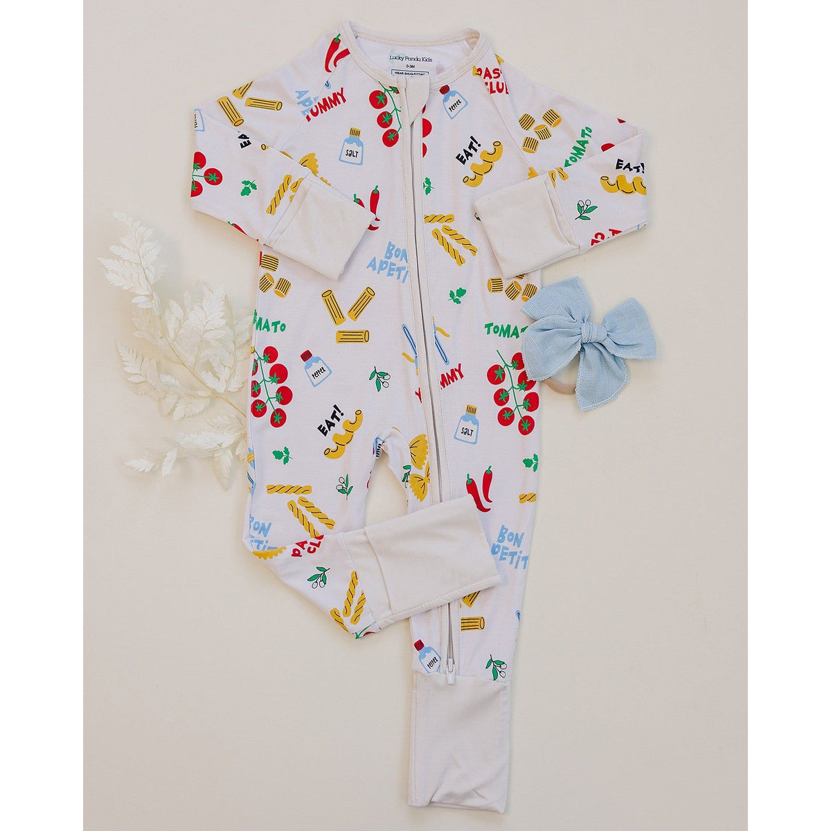 Bamboo Zip Romper | Pasta Club
