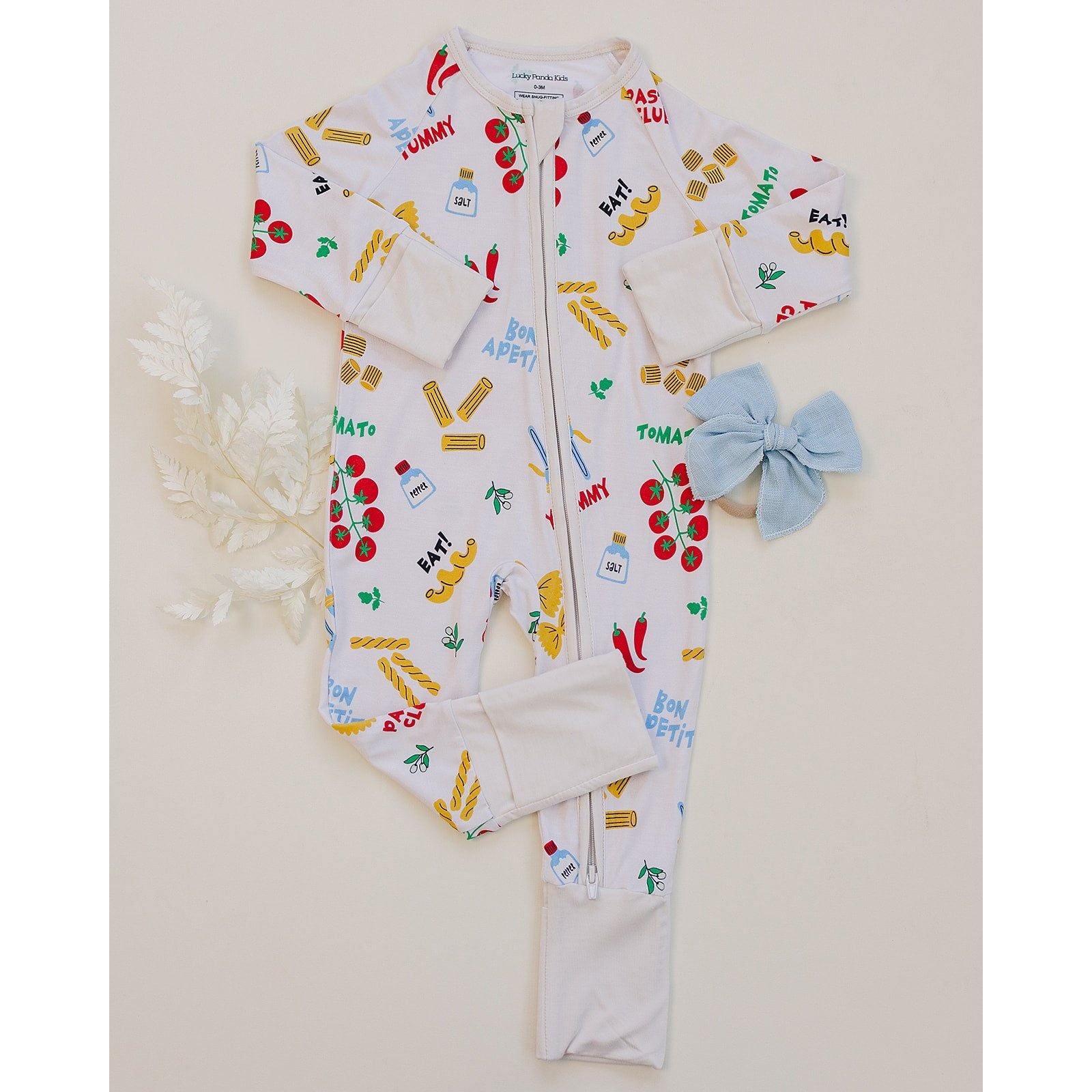 Bamboo Zip Romper | Pasta Club