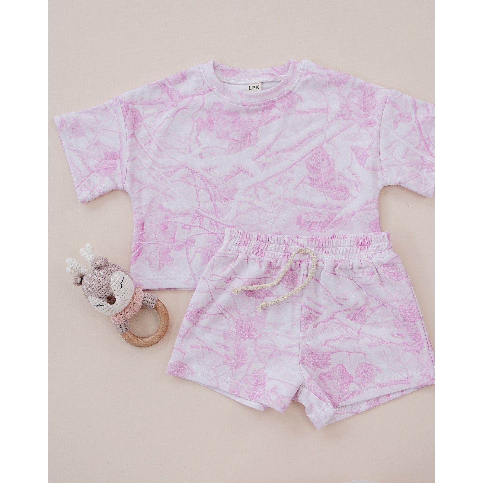 Shorts Set | Pink Camo