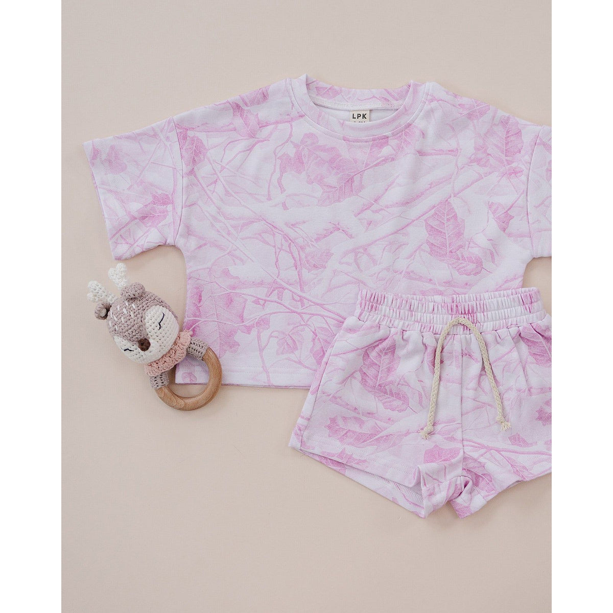 Shorts Set | Pink Camo