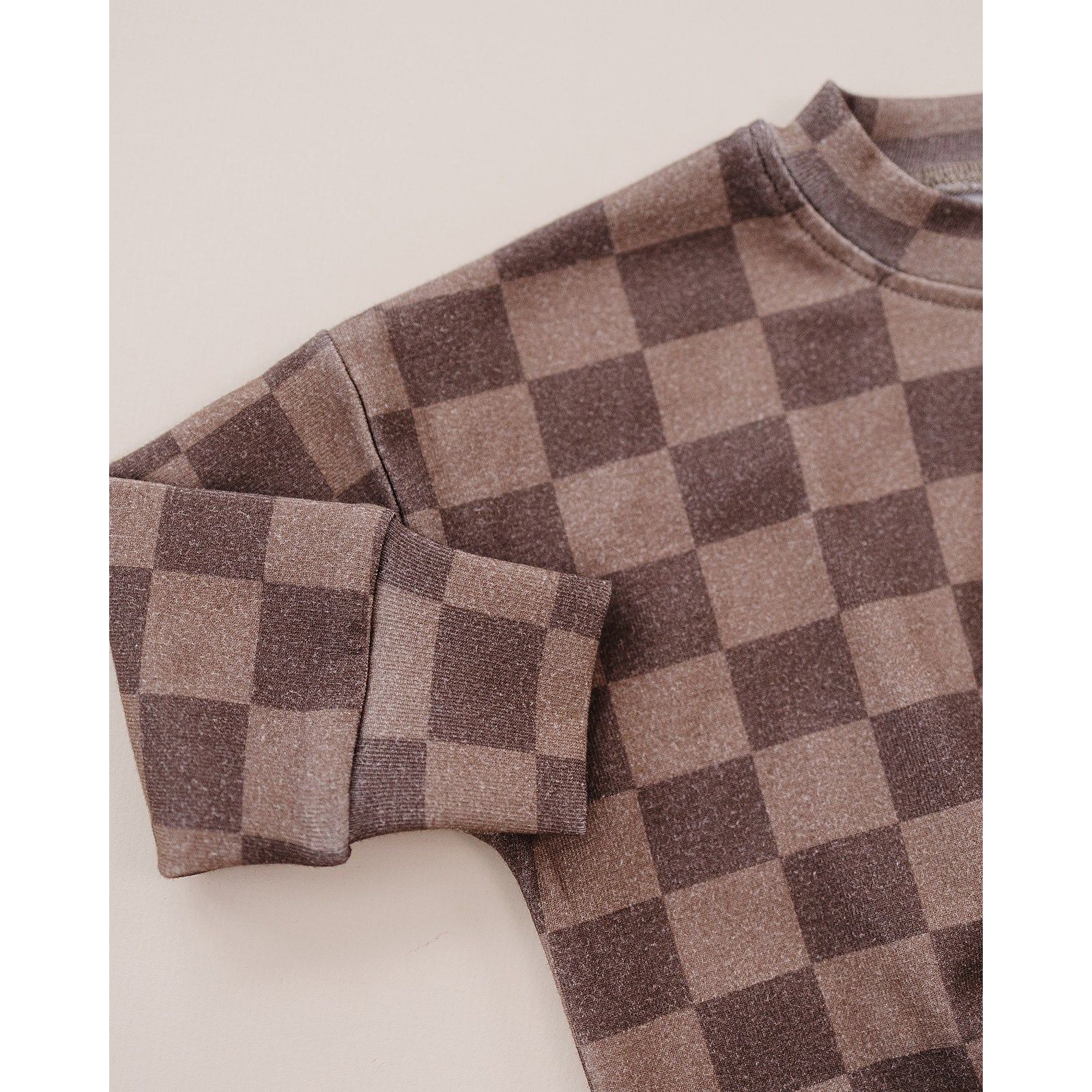 Jogger Set | Espresso Checkered