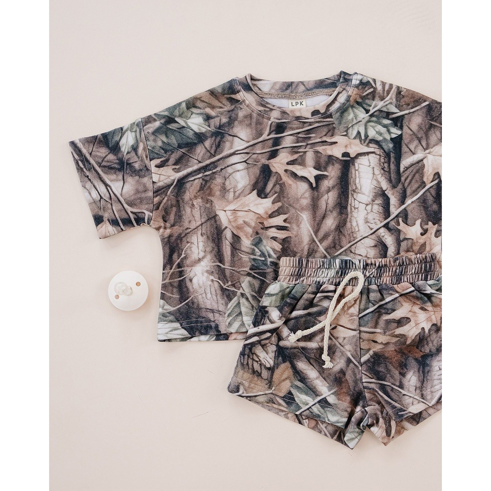 Shorts Set | Brown Camo
