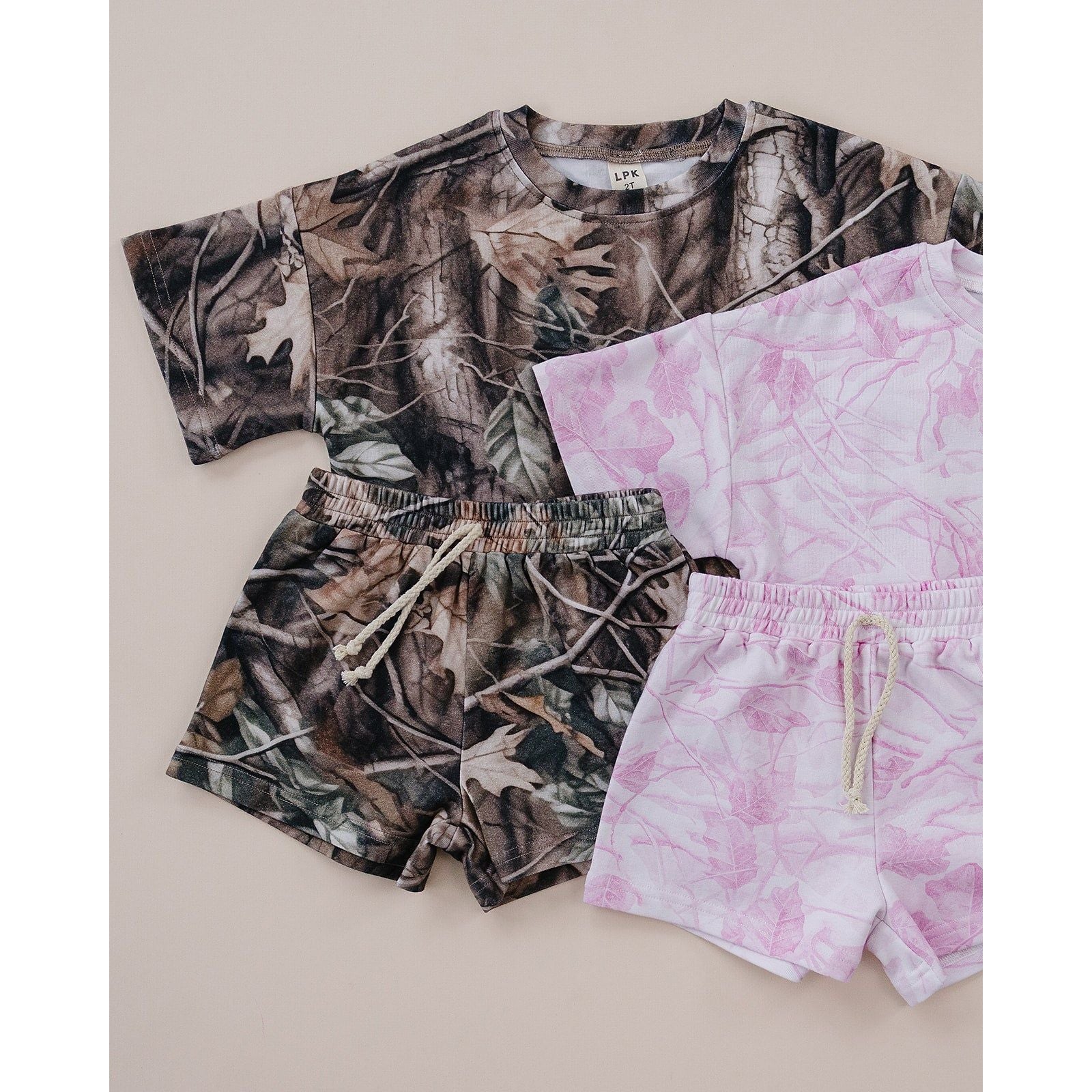 Shorts Set | Brown Camo