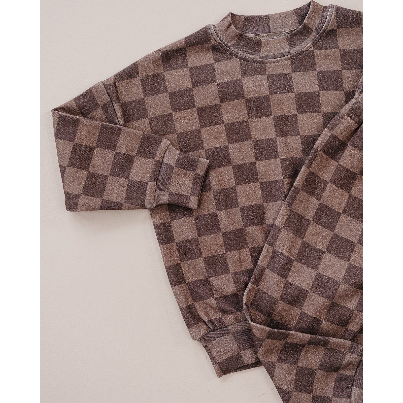 Jogger Set | Espresso Checkered