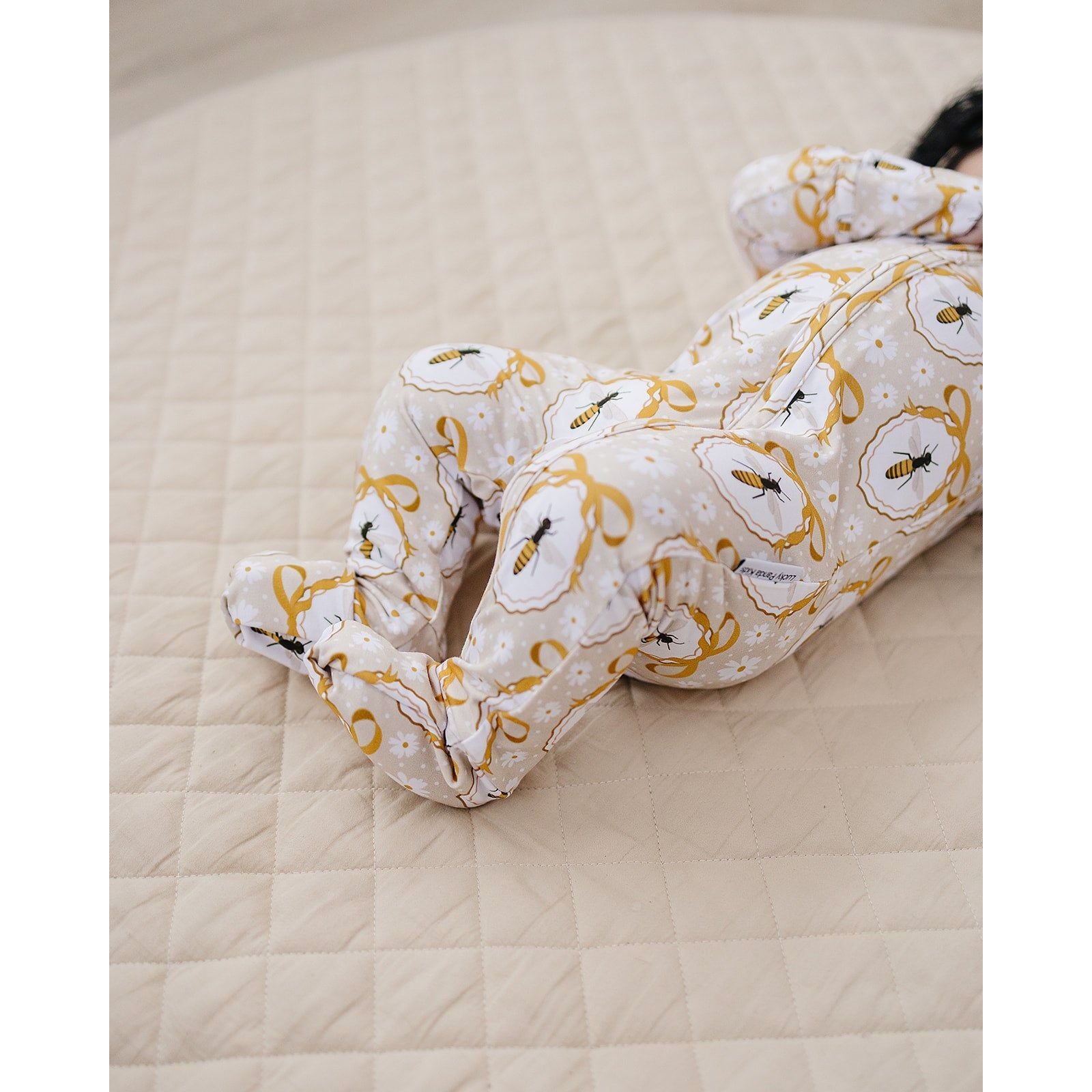 Bamboo Zip Romper | Honey Bee