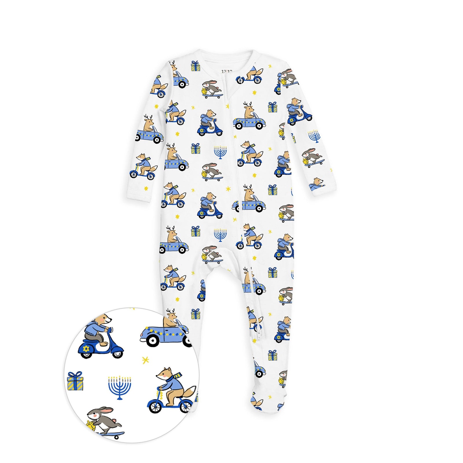 The Organic Zipper Footie [Hanukkah in a Hurry]