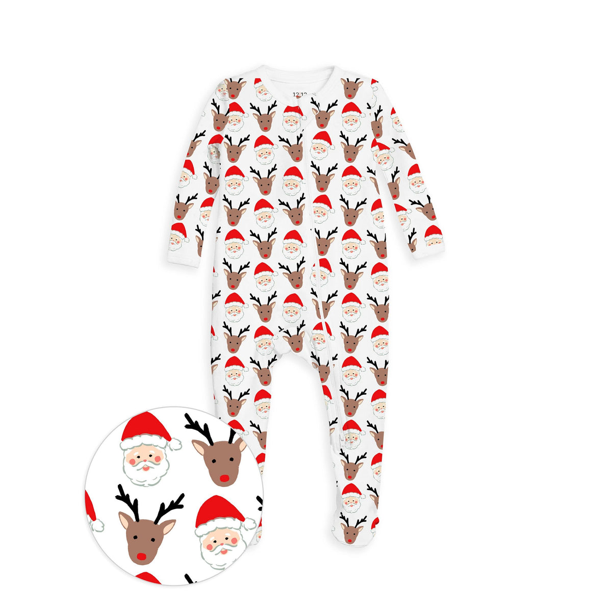 The Organic Zipper Footie [Santas Squad]