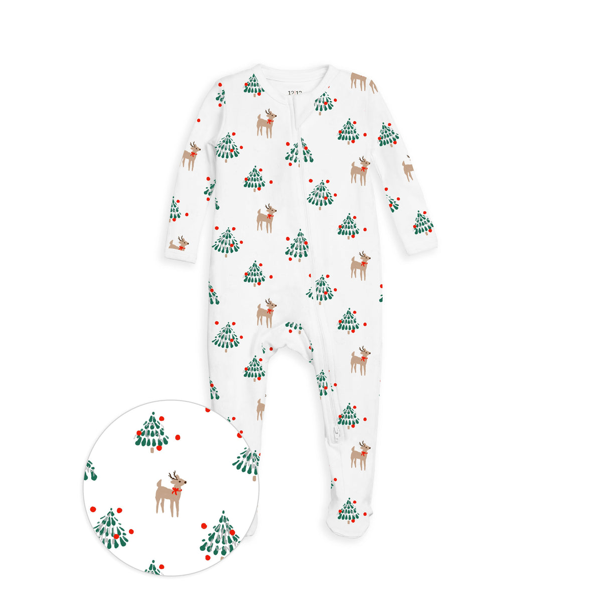 The Organic Zipper Footie [Tinsel Trees]