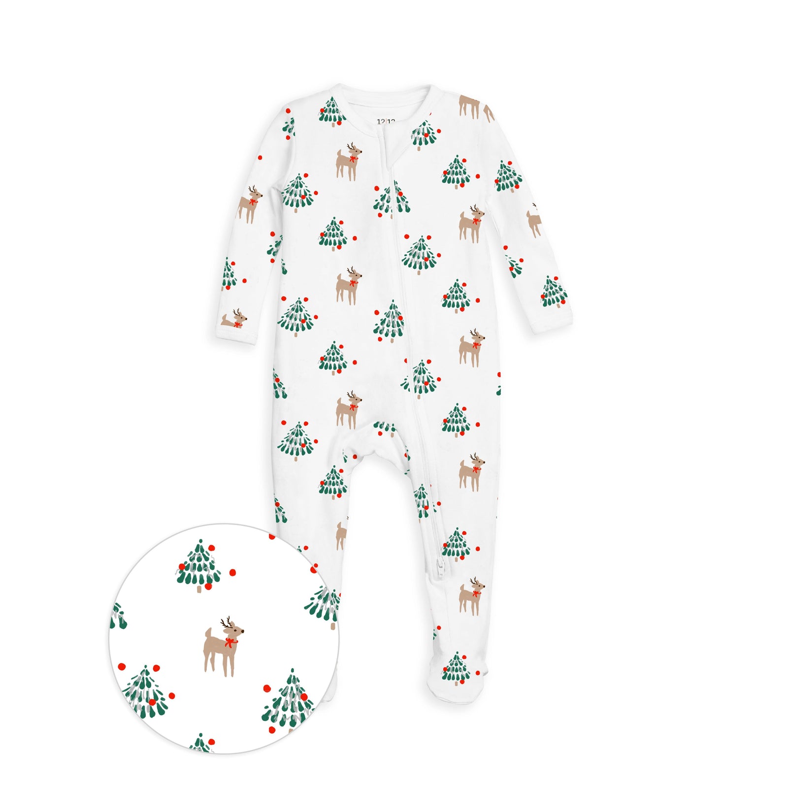 The Organic Zipper Footie [Tinsel Trees]