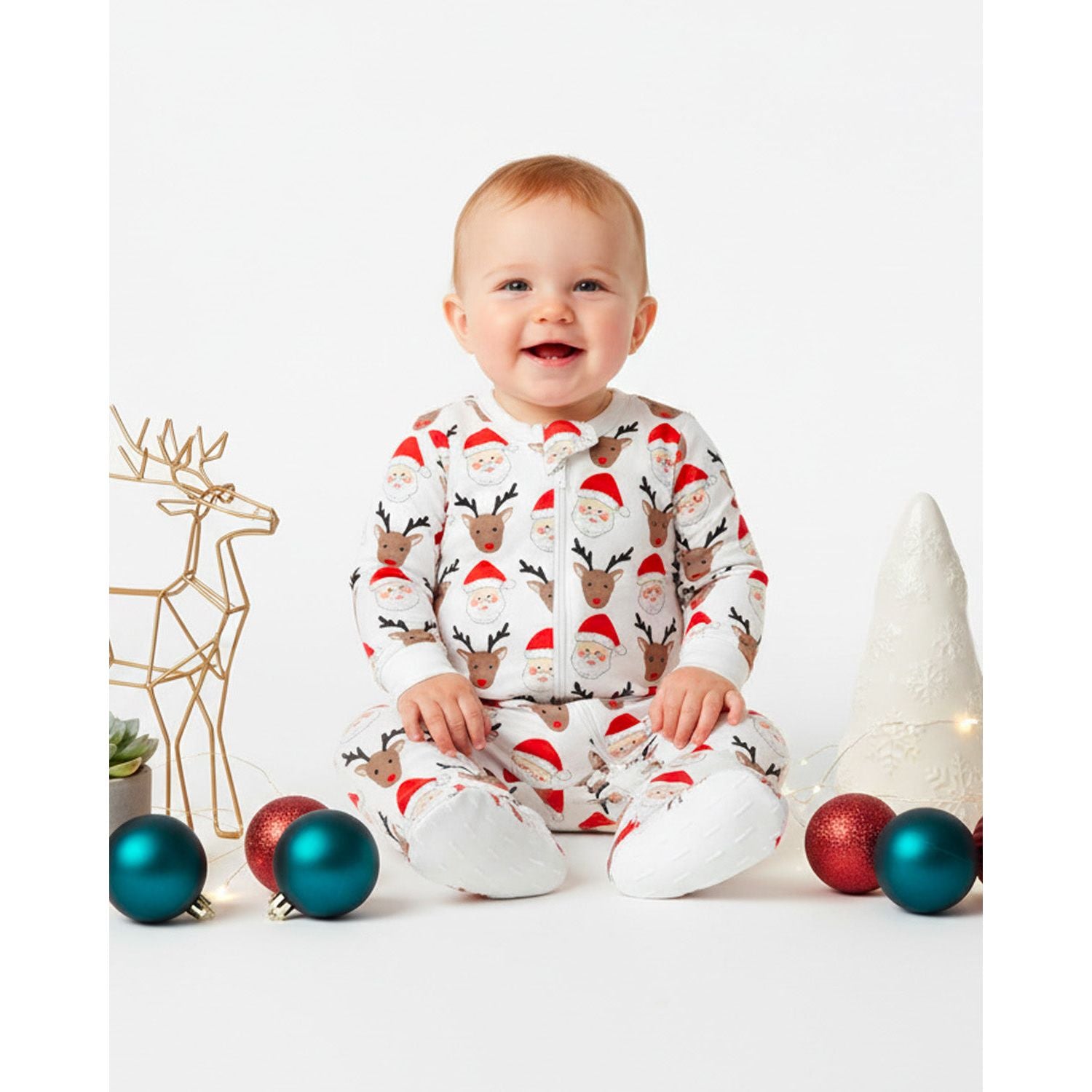 The Organic Zipper Footie [Santas Squad]