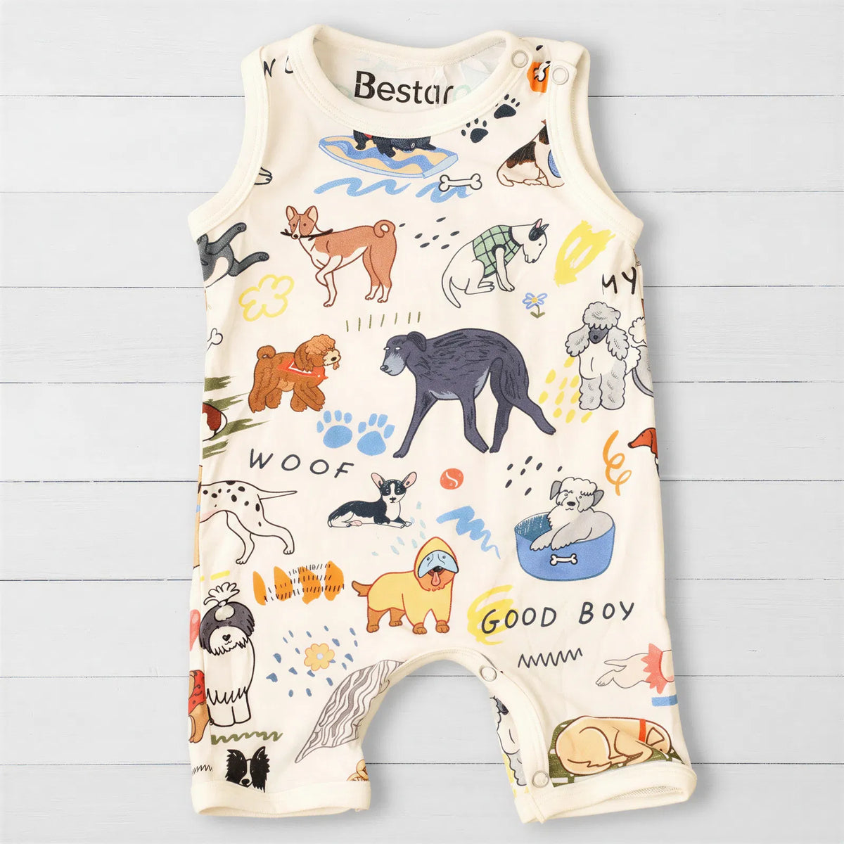 Puppy Pals White Shortall