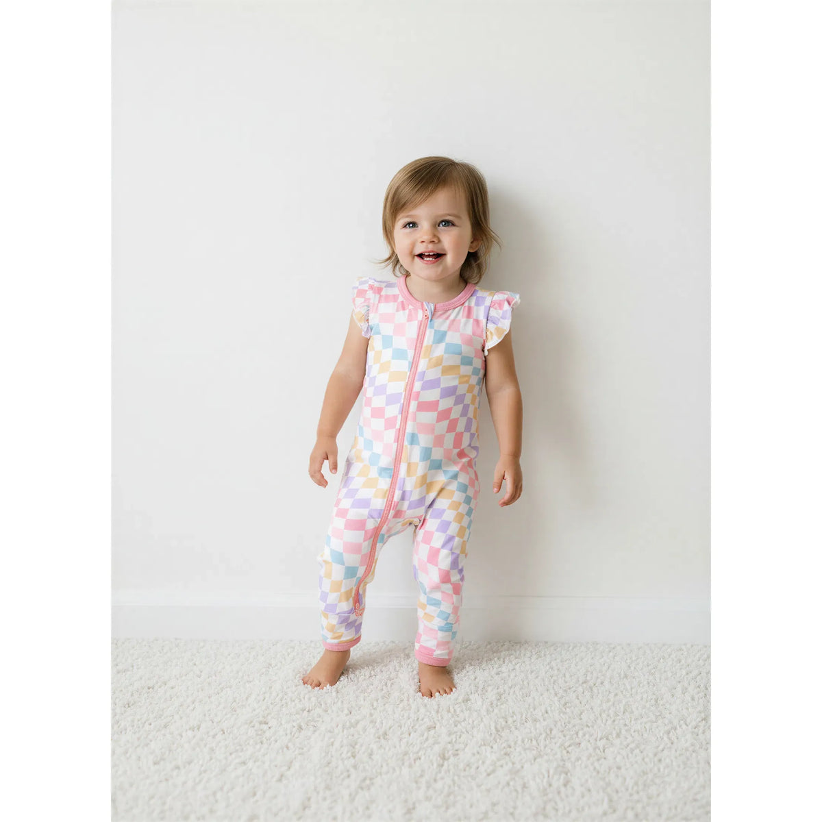 Pastel checks Romper