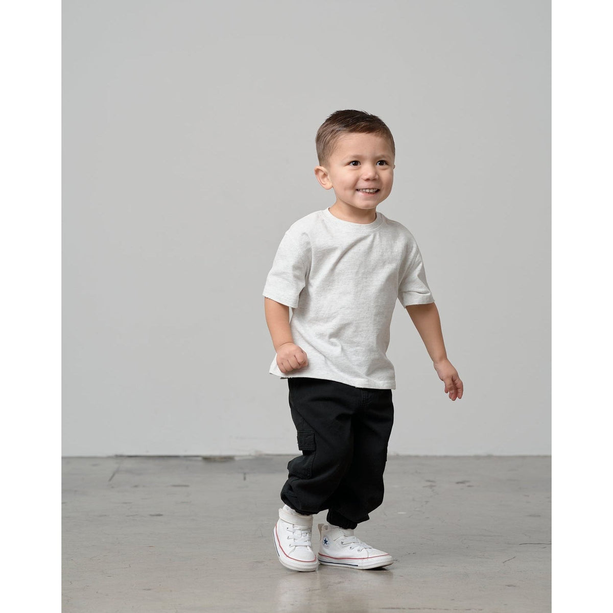 Athletic Boxy Tee - Light Heather Grey