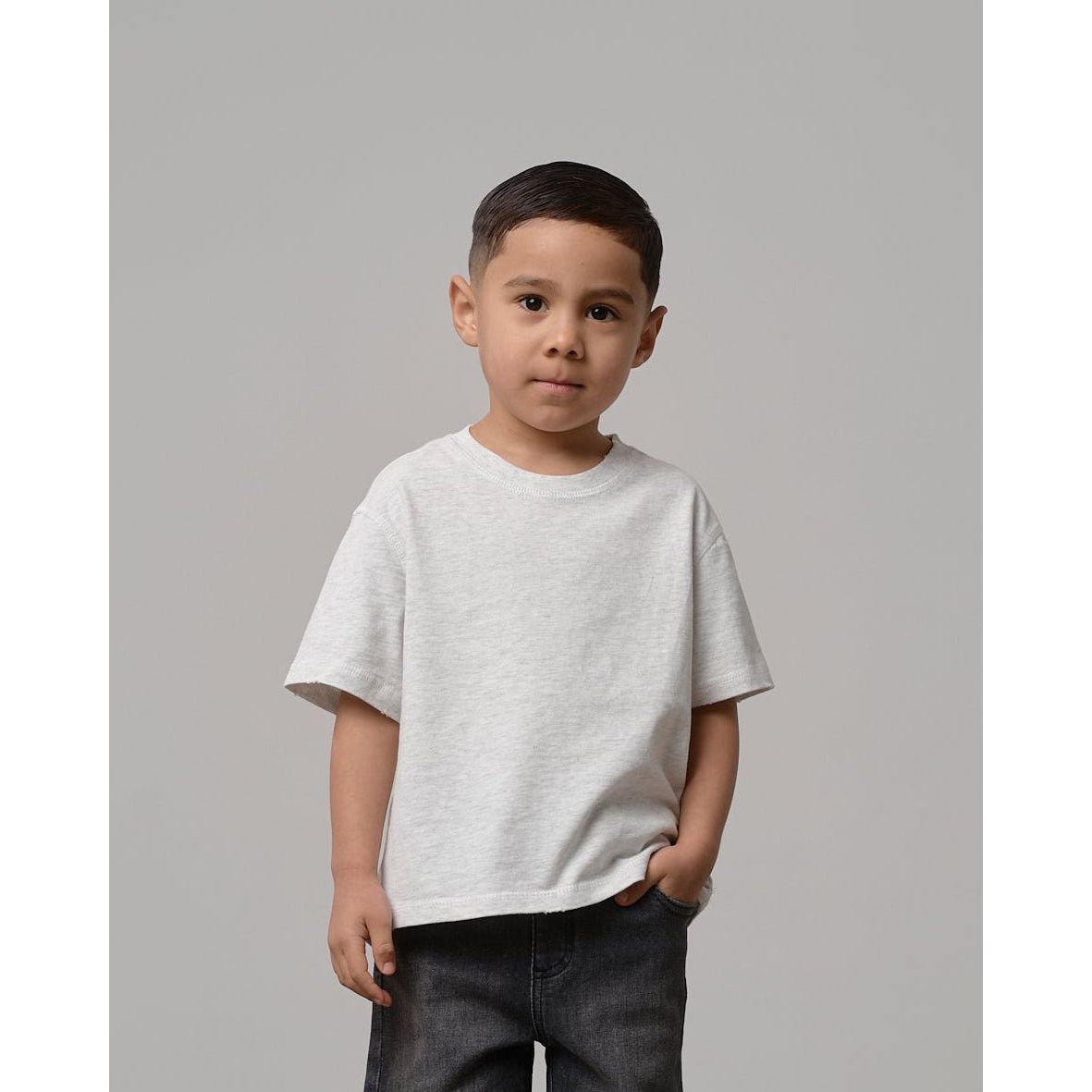 Athletic Boxy Tee - Light Heather Grey