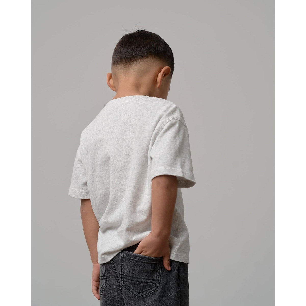 Athletic Boxy Tee - Light Heather Grey