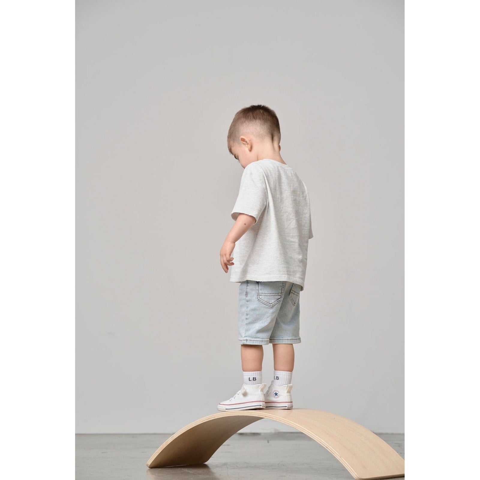 Athletic Boxy Tee - Light Heather Grey
