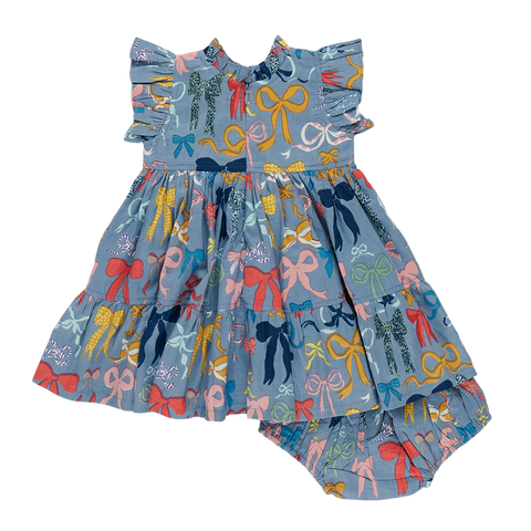 baby girls jennifer dress set | bows on bows