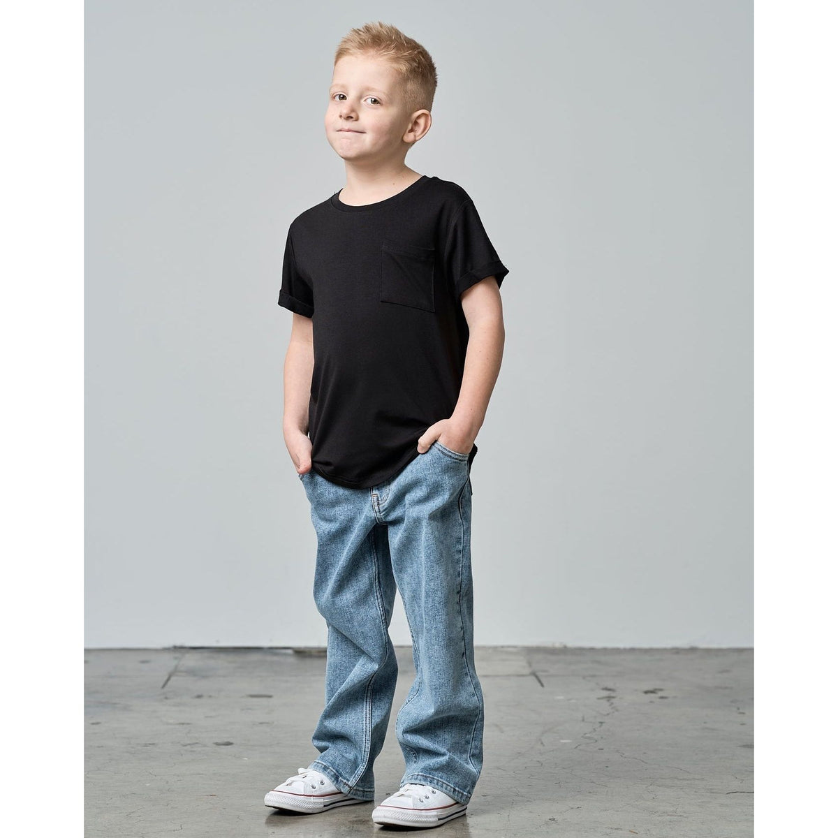 Bamboo Pocket Tee - Black