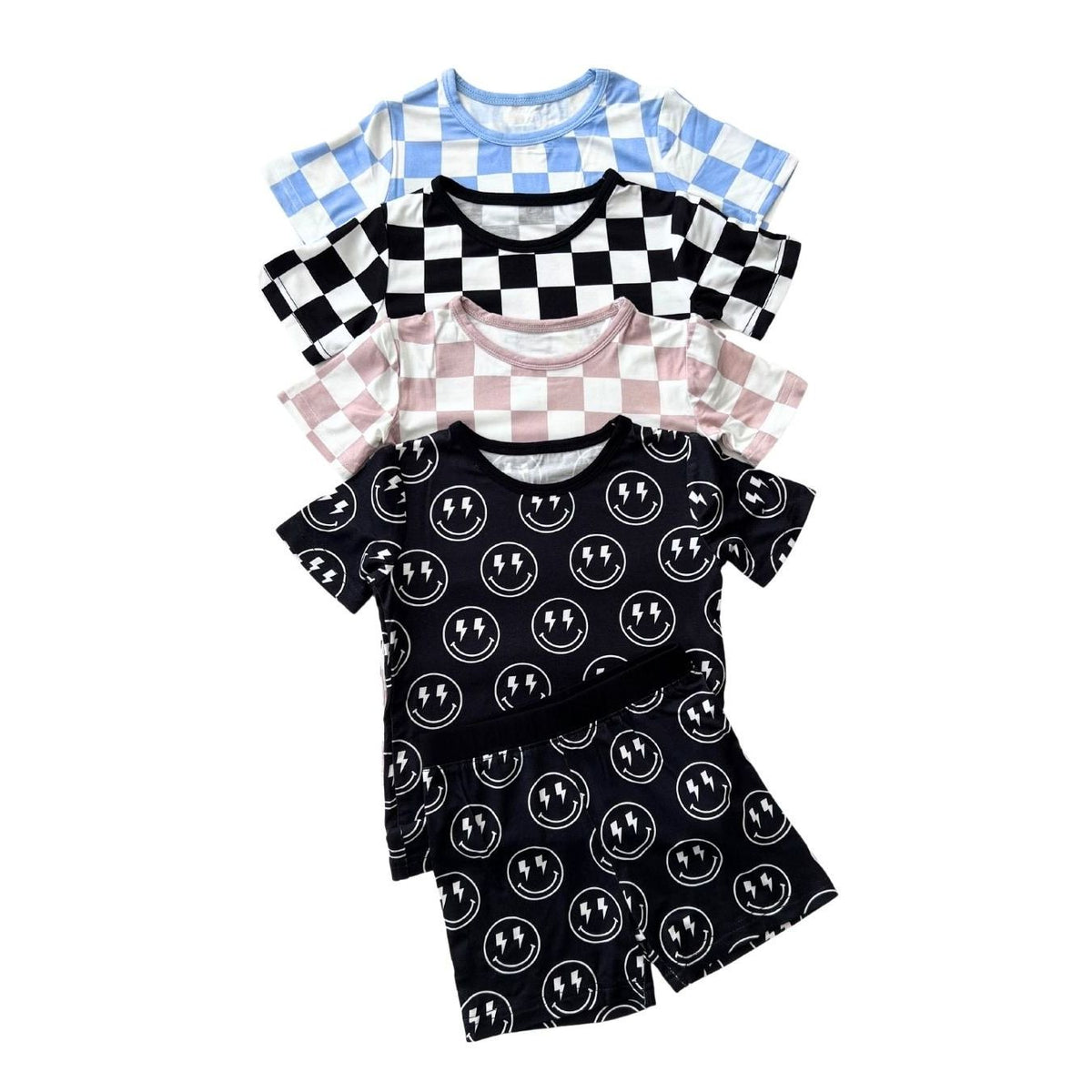 Bamboo Two Piece Shorts Set | Electric Smiley