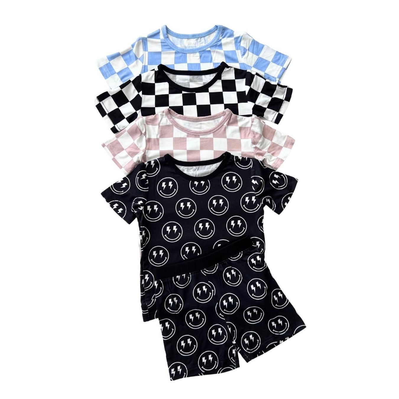 Bamboo Two Piece Shorts Set | Electric Smiley