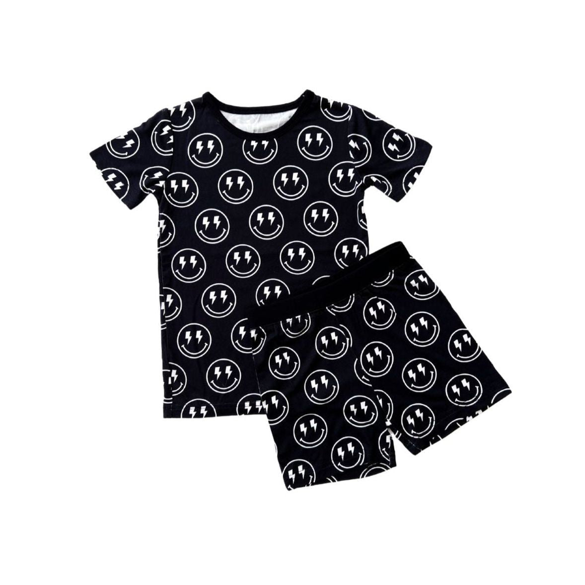 Bamboo Two Piece Shorts Set | Electric Smiley