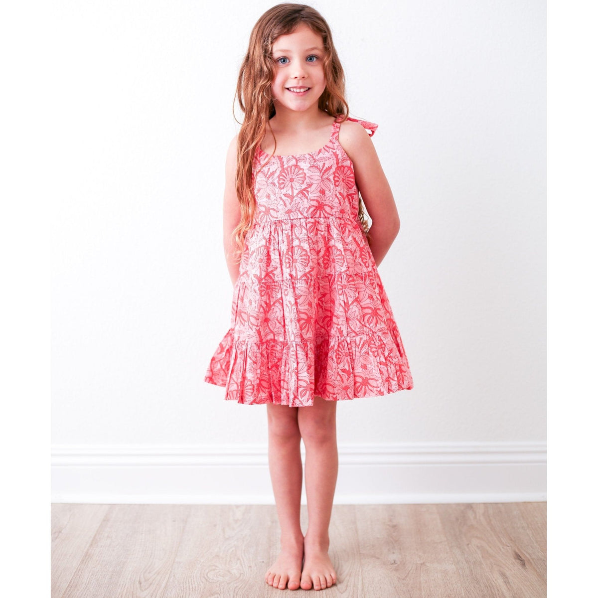 Bella Pink Floral Dress