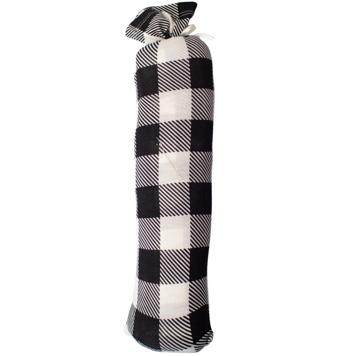 Black &amp; White Plaid Swaddle