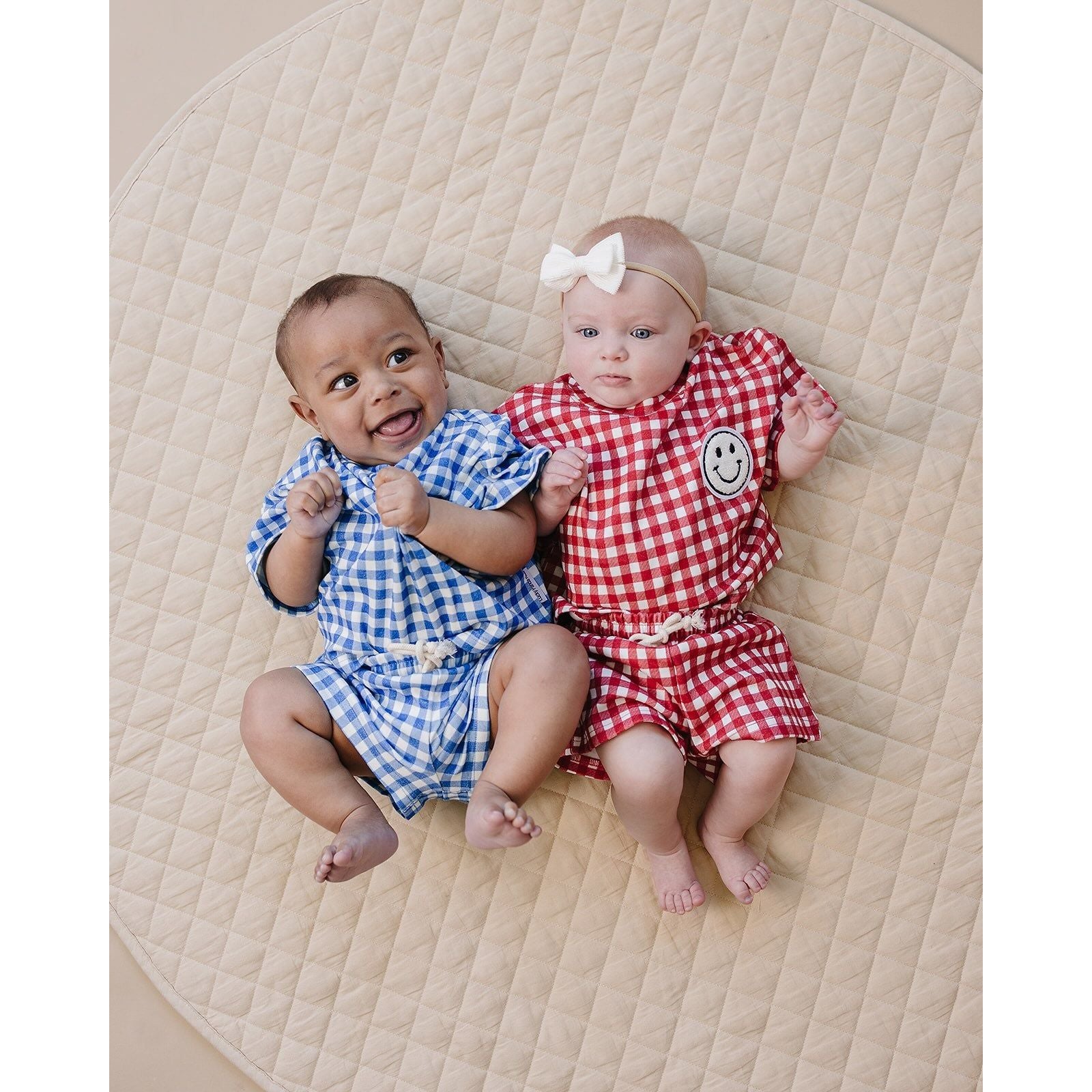 Shorts Set | Blue Gingham