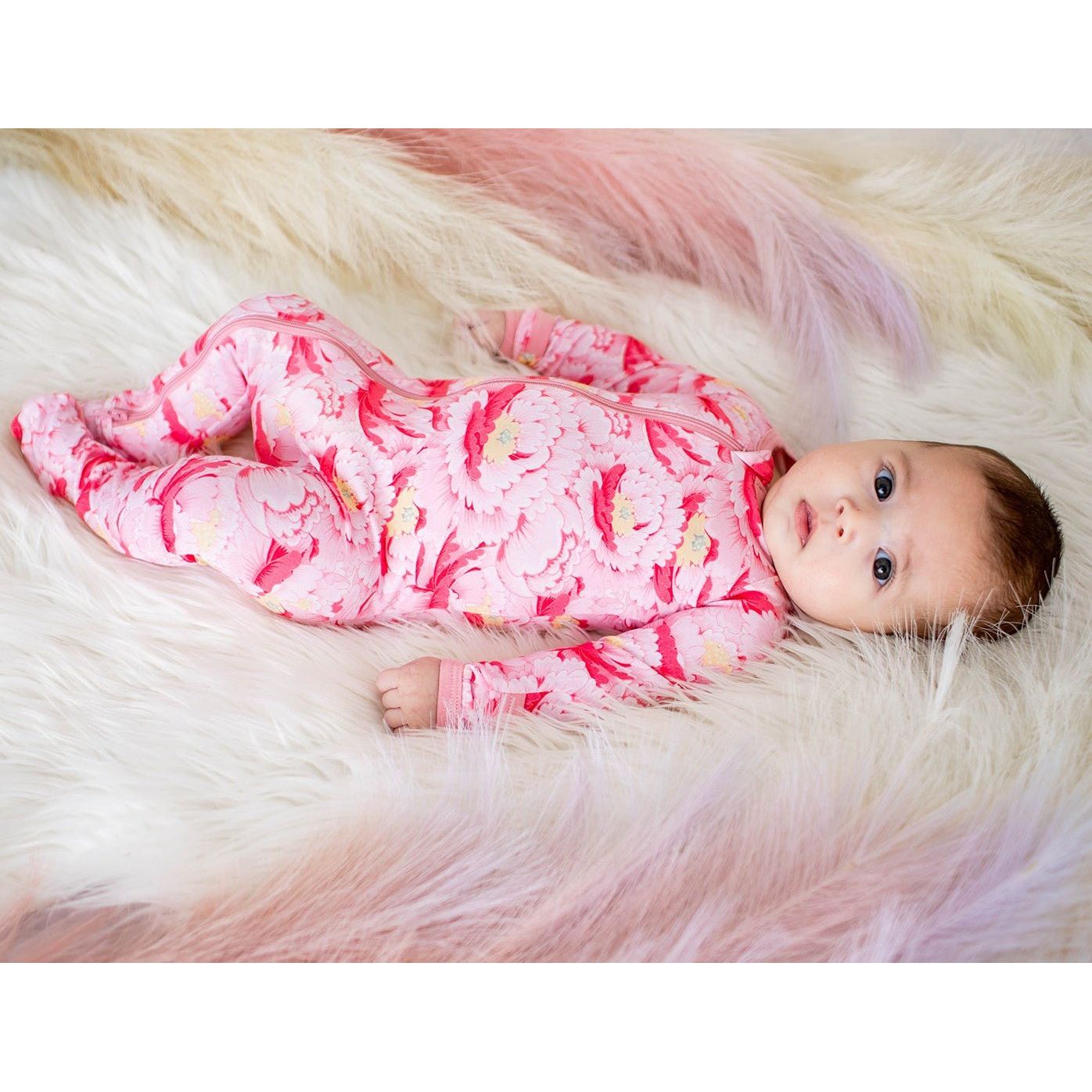 Blush Dreams Floral Footie