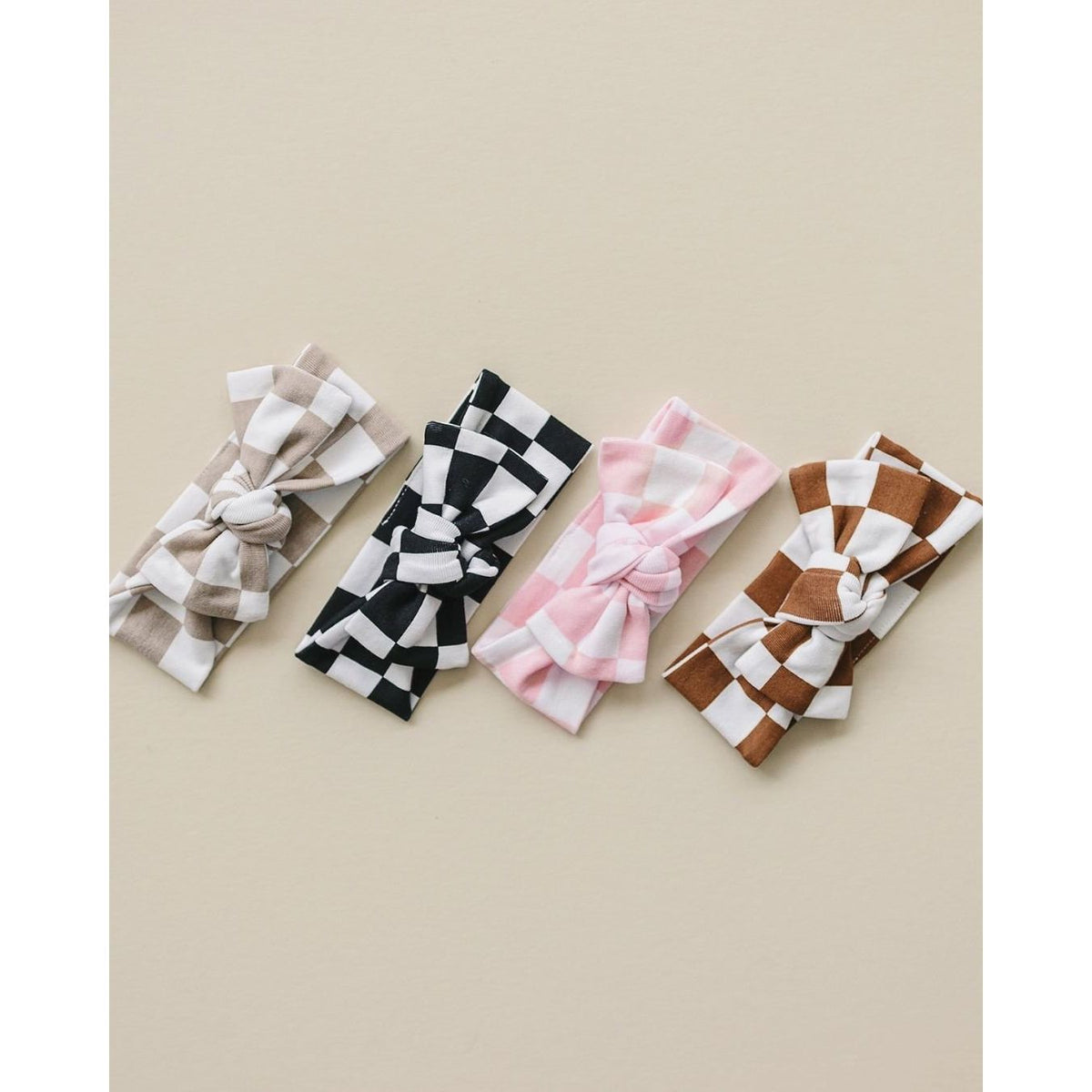 Checkered Headband | Copper