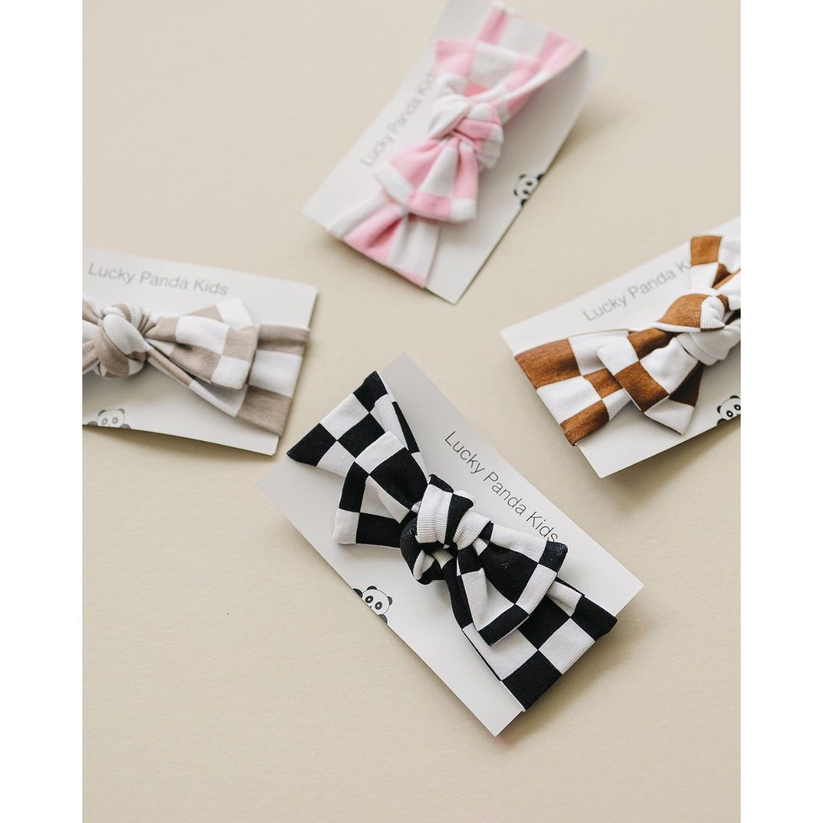 Checkered Headband | Copper
