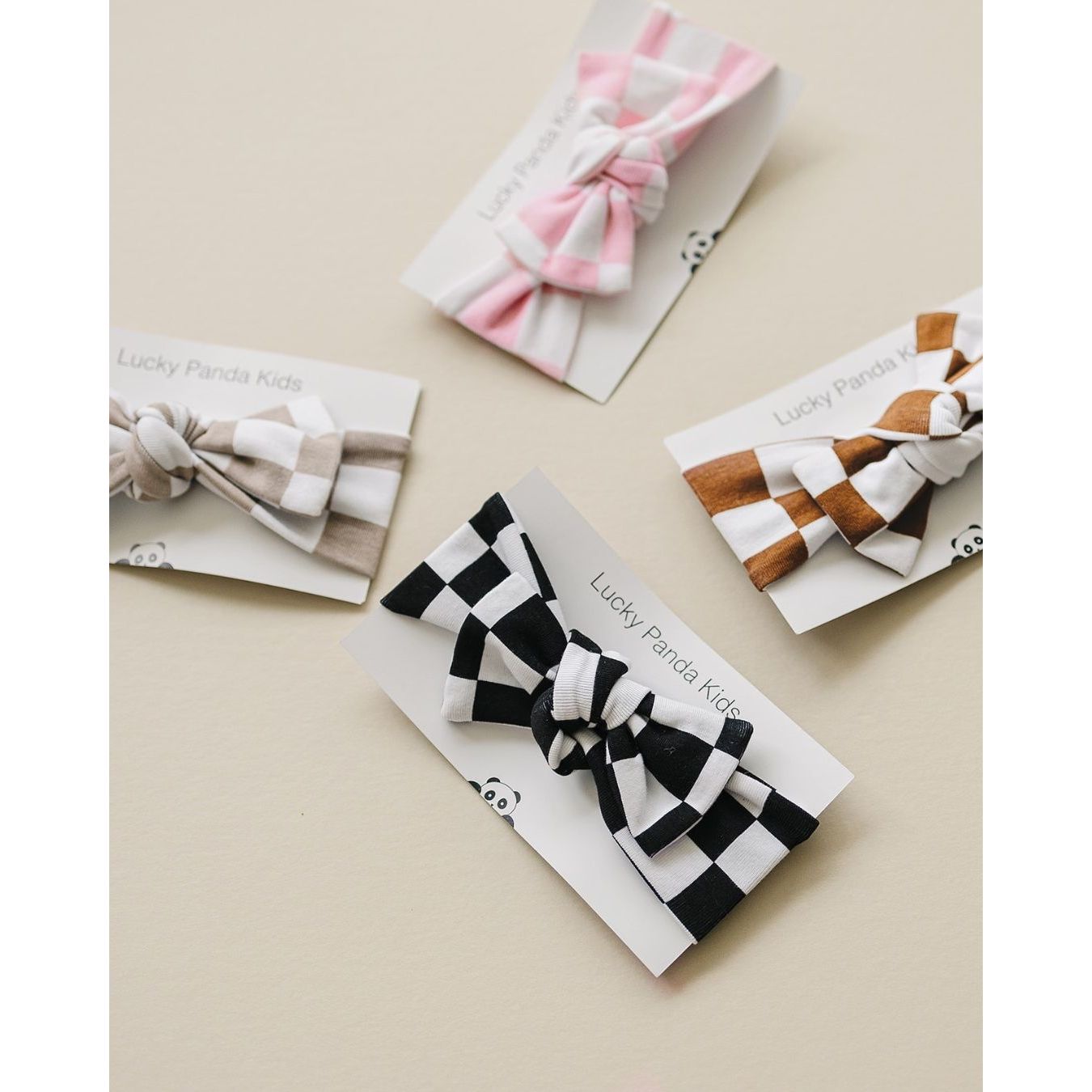 Checkered Headband | Copper