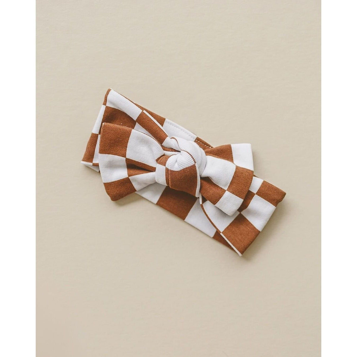 Checkered Headband | Copper