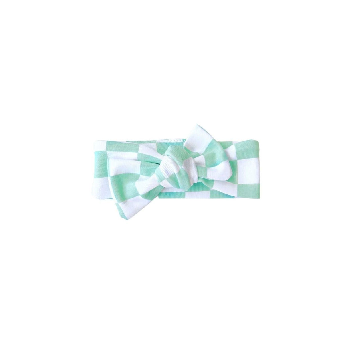 Checkered Headband | Mint
