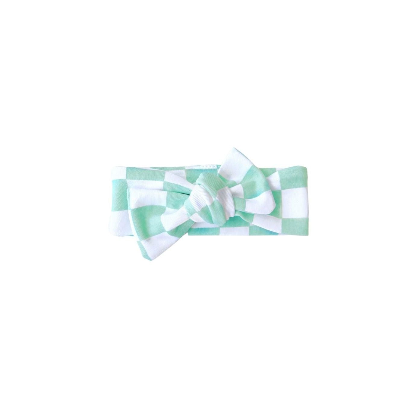Checkered Headband | Mint