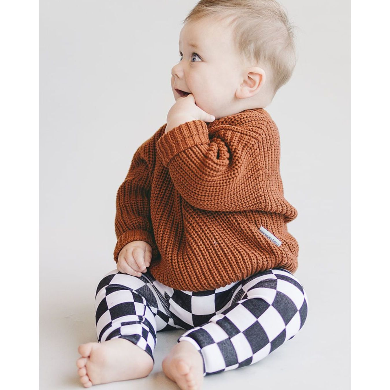 Checkered Leggings | Black