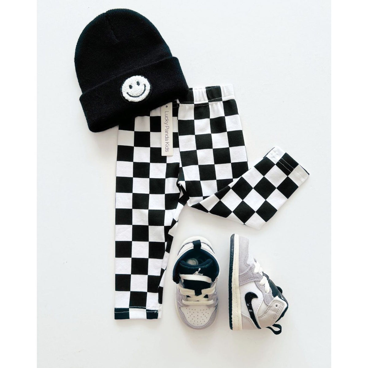 Checkered Leggings | Black