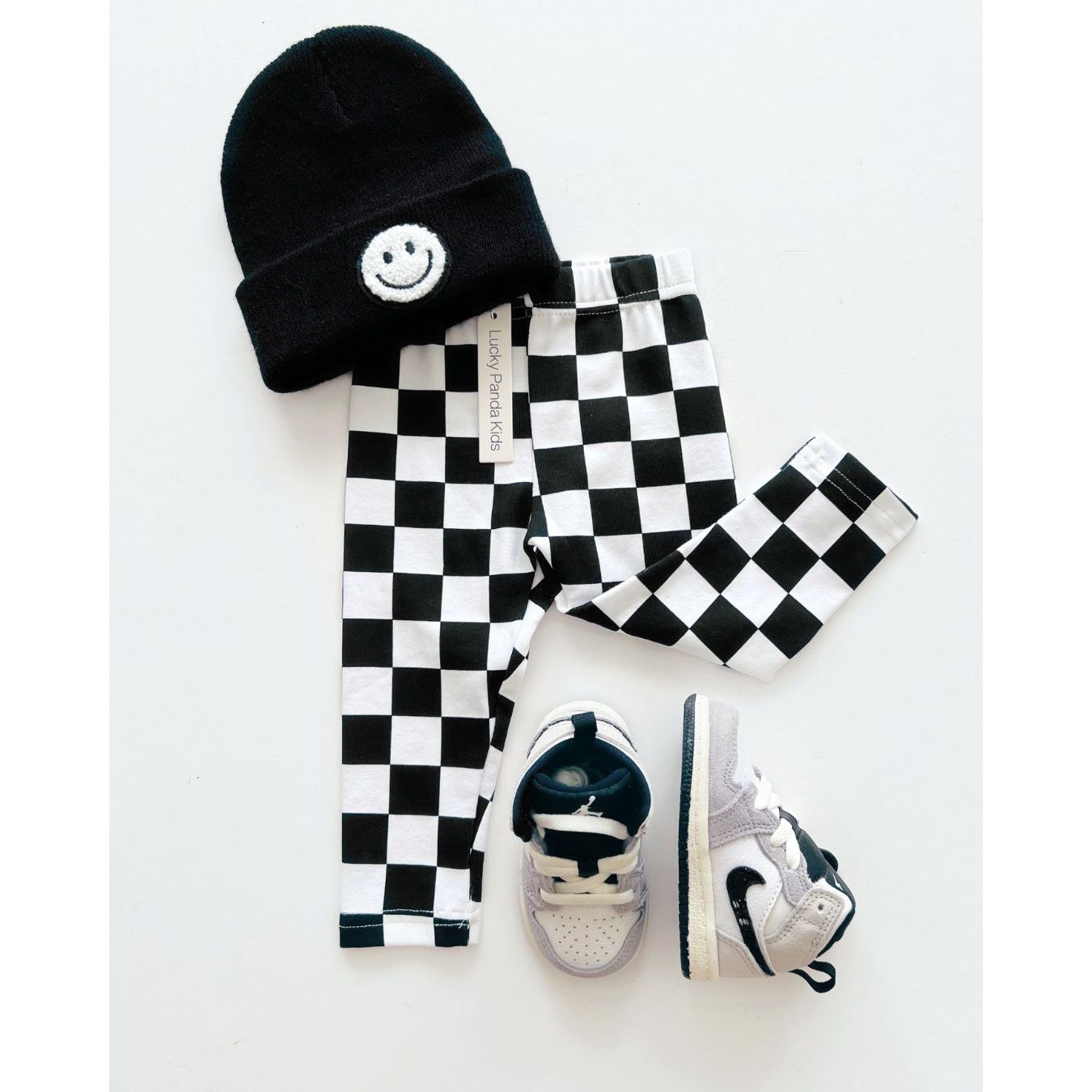 Checkered Leggings | Black