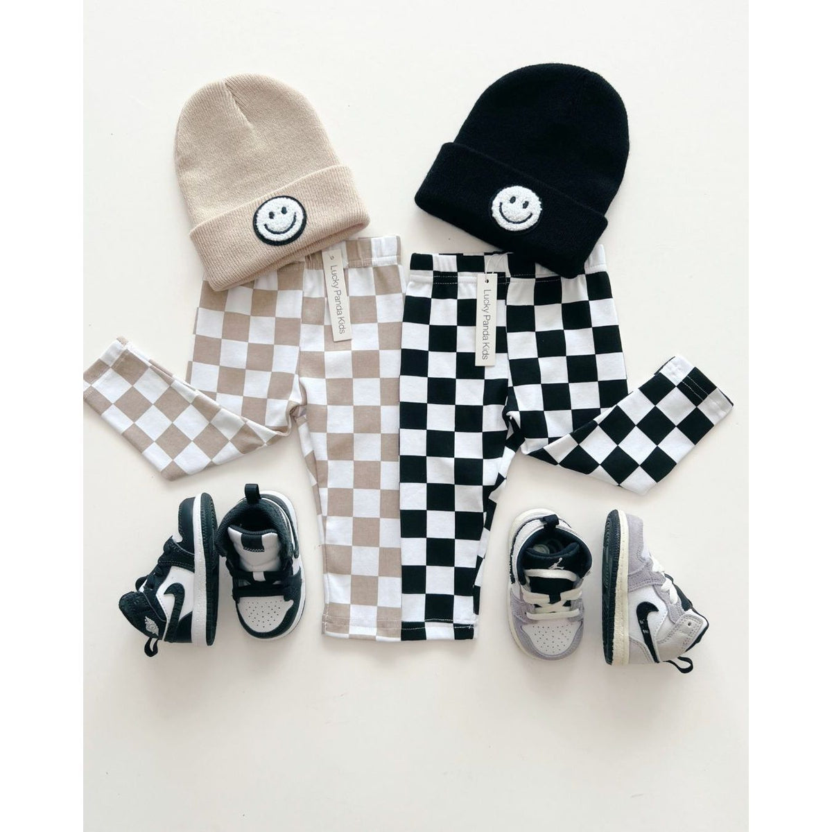 Checkered Leggings | Black