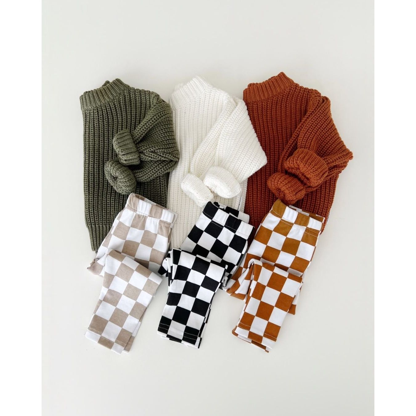 Checkered Leggings | Black