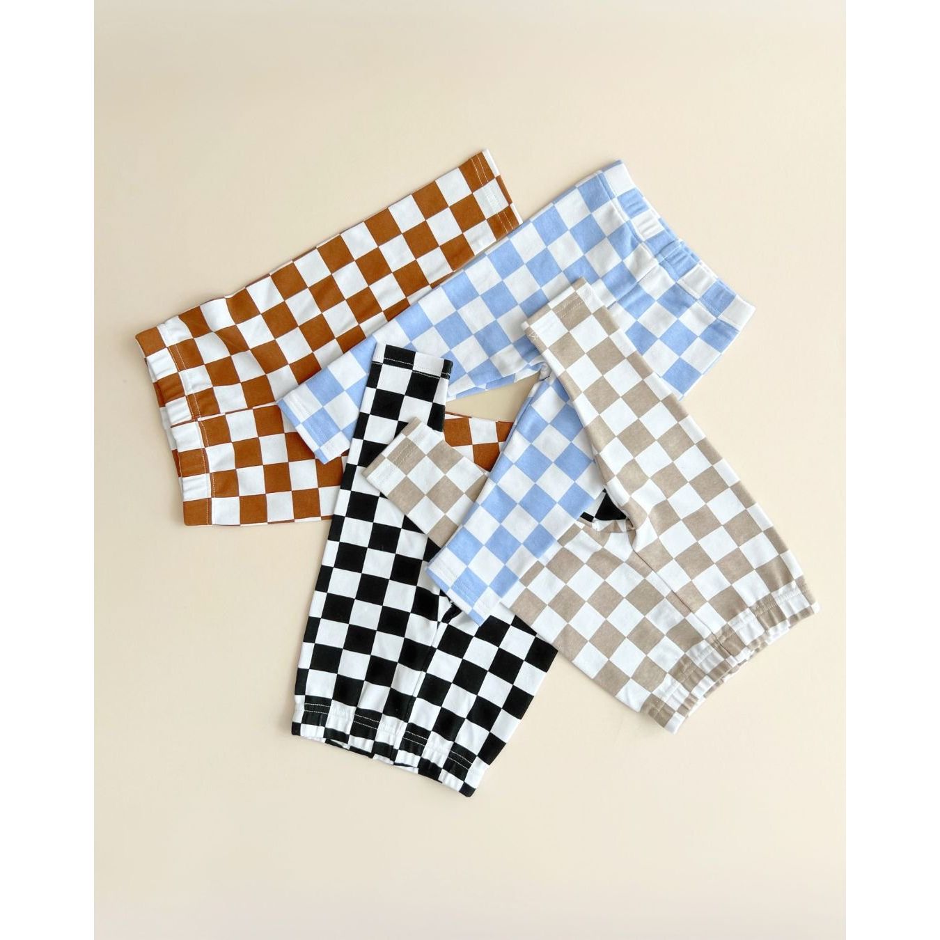 Checkered Leggings | Blue