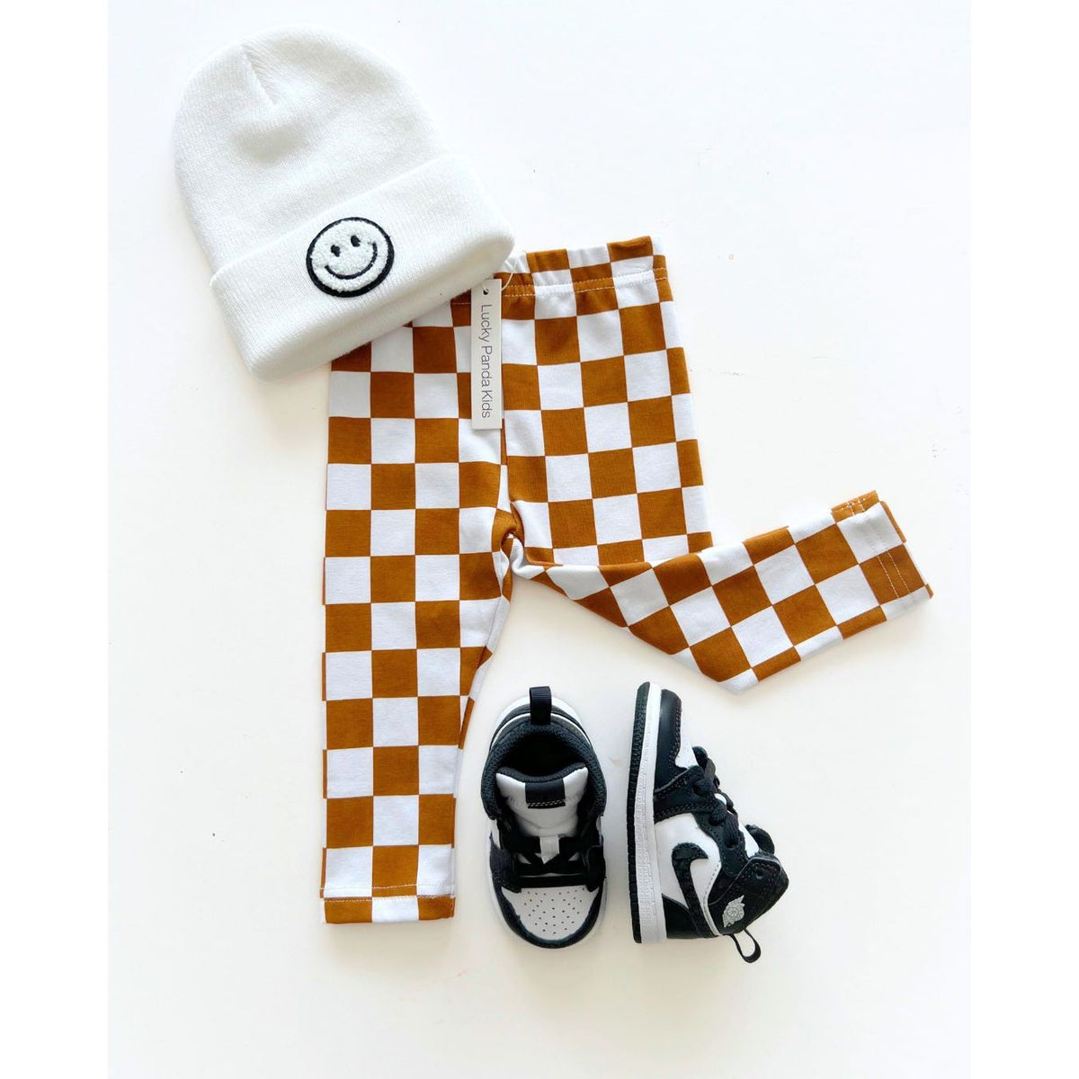 Checkered Leggings | Copper