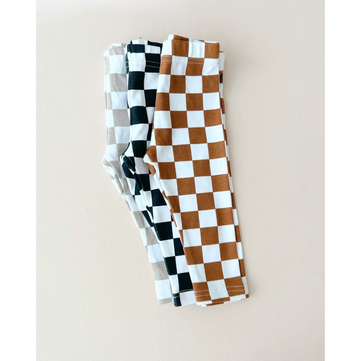 Checkered Leggings | Copper