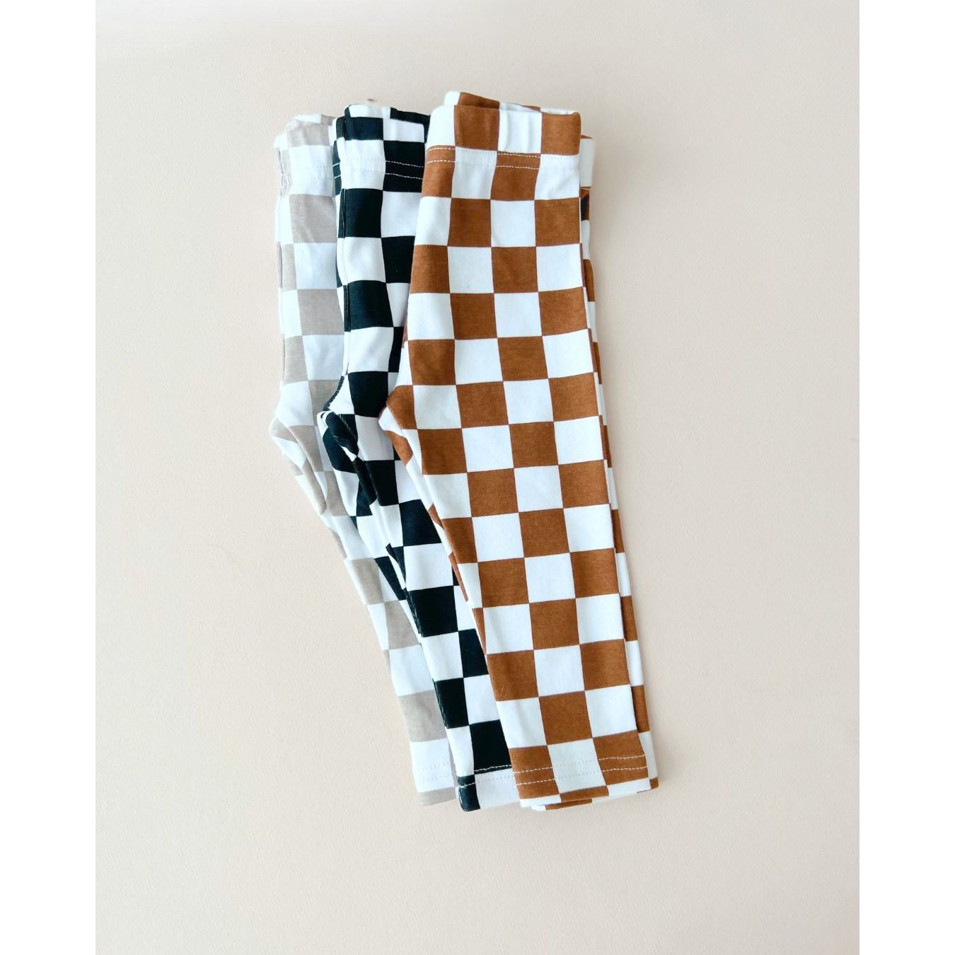 Checkered Leggings | Copper