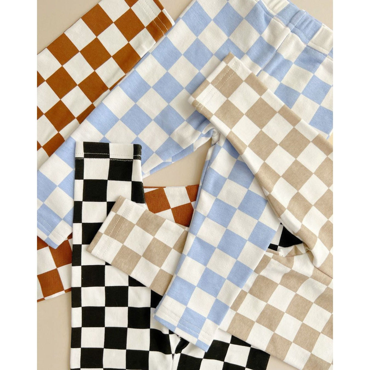 Checkered Leggings | Copper